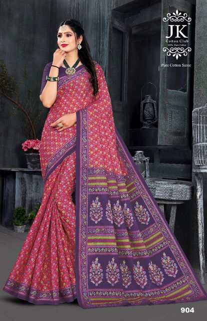 JK Kangana 9 Casual Wear Wholesale Cotton Saree Collection